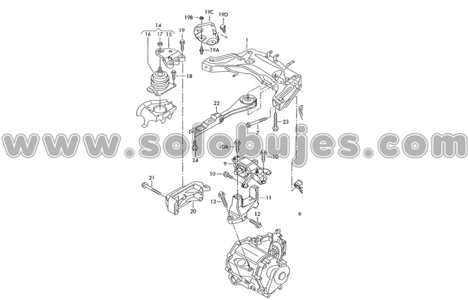 Soporte Motor Derecho Voyage 2020 Solobujes