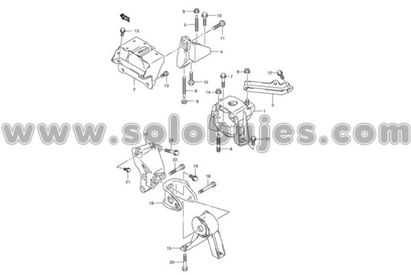 Soporte Motor Derecho Ertiga Solobujes