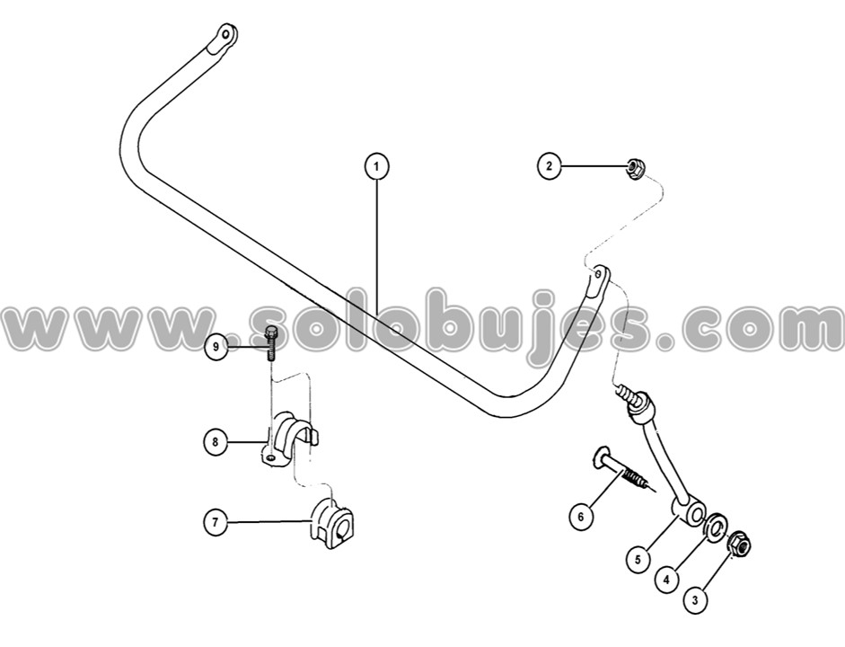 Cauchos Estabilizadora Wrangler 1997 Solobujes