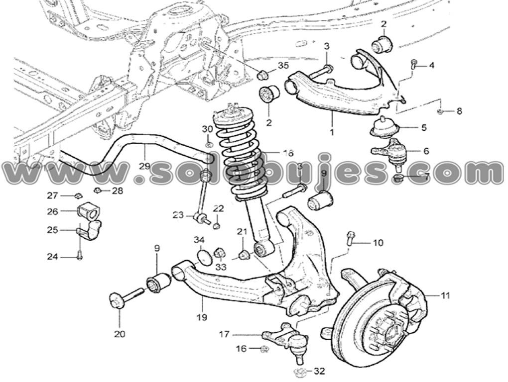 Buje tijera inferior Trailblazer 2017 catalogo