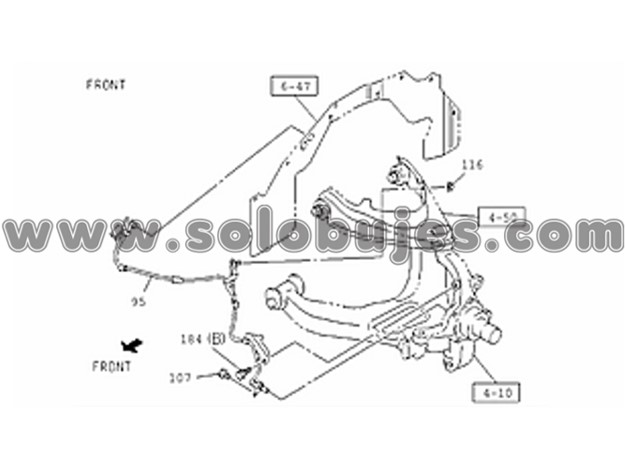 Buje tijera largo Dmax 2014 catalogo