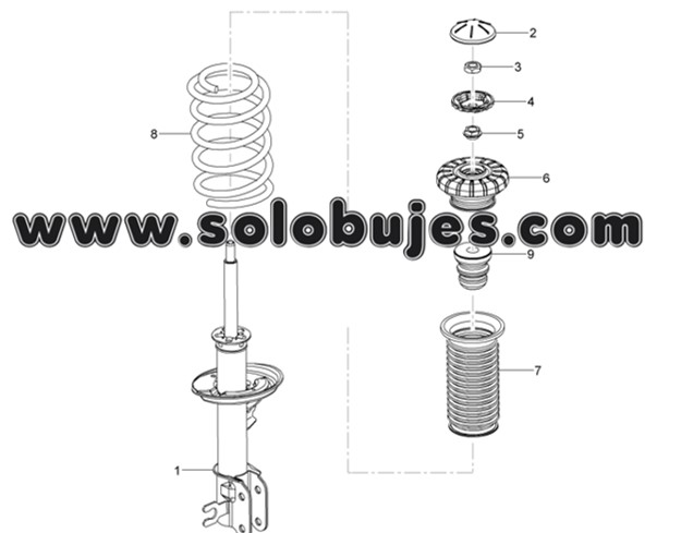 Soporte amortiguador Spark GT 2017 catalogo