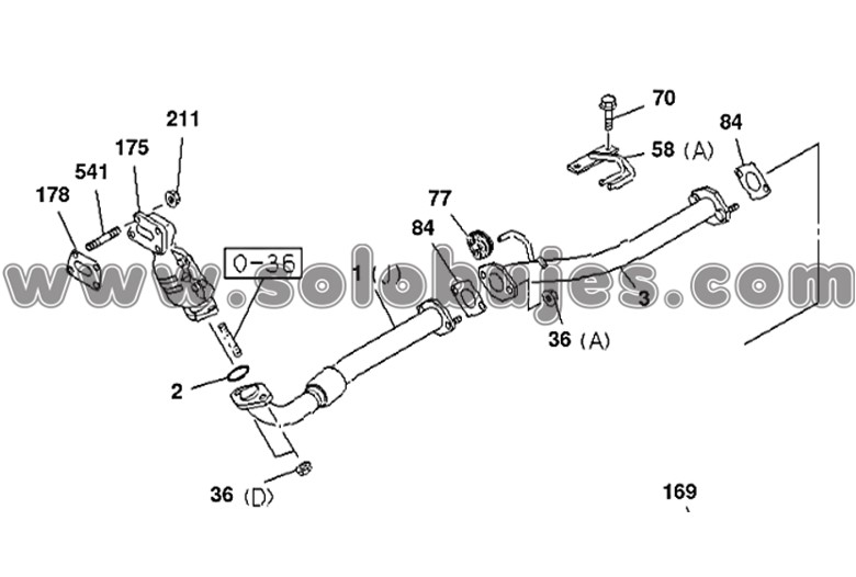 Soporte cardan 4x2 Dmax 2015 catalogo