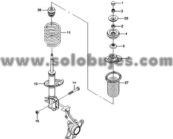 Soporte amortiguador Taxi 7.24 Chronos 2014 catalogo