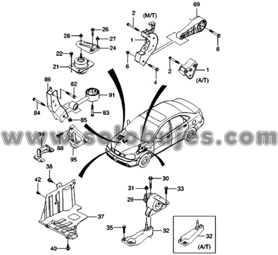 Soporte caja Optra 2011 catalogo