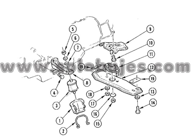 Soporte motor Chevette 1991 catalogo