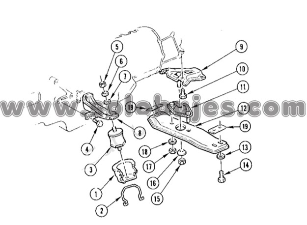 Soporte motor Chevette 1993 catalogo