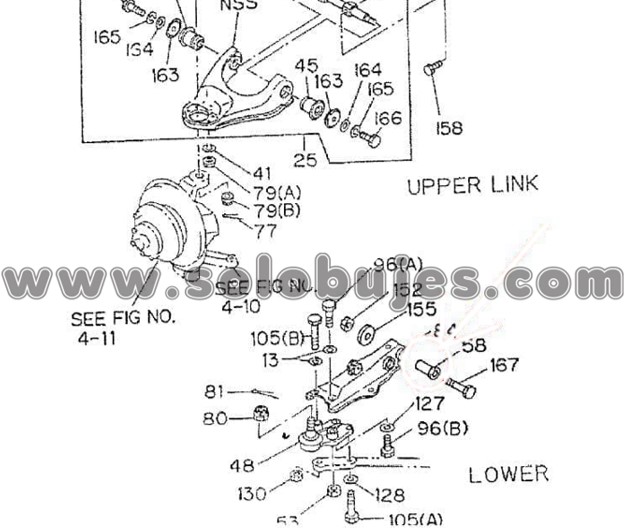 Buje tijera superior Luv 1994 catalogo