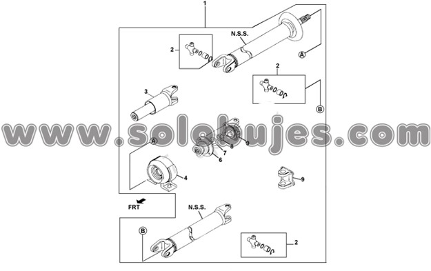 Soporte cardan Luv 4x2 1998 catalogo