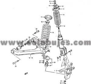 Buje tijera pestaña Vitara 1992 catalogo