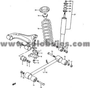 Buje tijera trasera Vitara 2011 catalogo