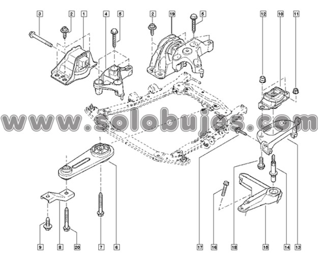 Soporte caja Stepway 2012 catalogo