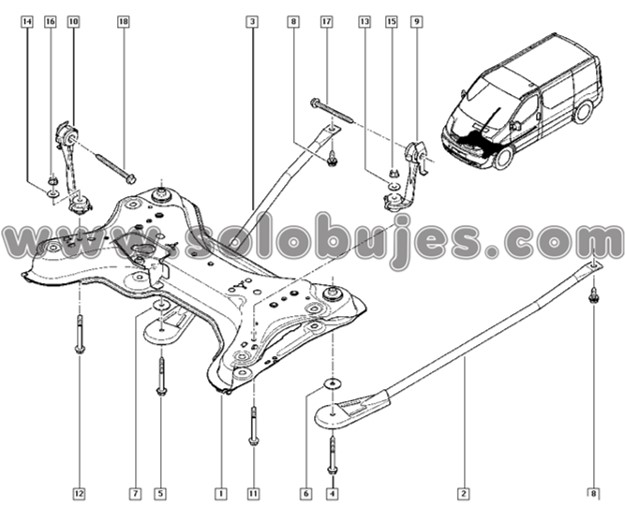 Buje cuna Trafic 2014 catalogo