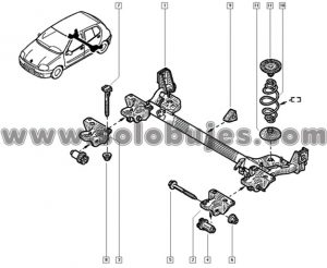 Buje puente trasero Citius Taxi 2008 catalogo