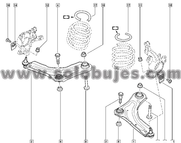 Buje tijera Fluence 2011 catalogo