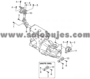 Buje pequeño soporte caja Ekotaxi 2004 catalogo