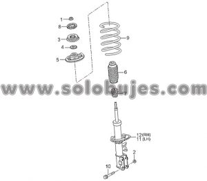 Soporte amortiguador Ekotaxi 2004 catalogo