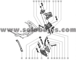 Soporte motor izquierdo Symbol 2012 catalogo
