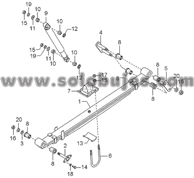 Buje muelle K2500 2001 catalogo