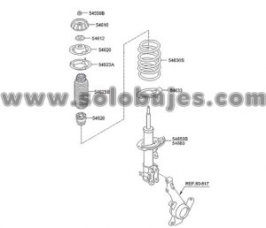 Soporte amortiguador Ekotaxi 2015 catalogo