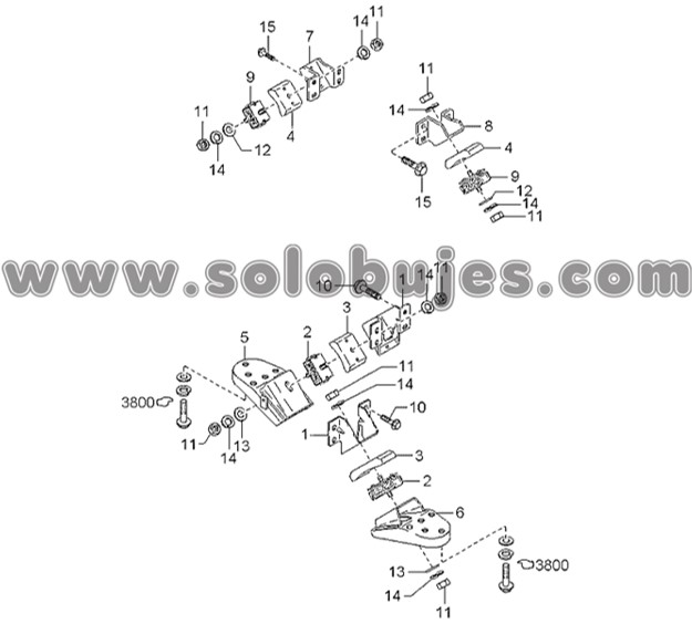 Soporte motor K2500 1998 catalogo