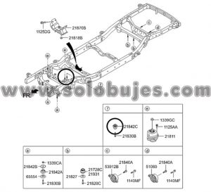 Buje chasis Mohave 2011 catalogo