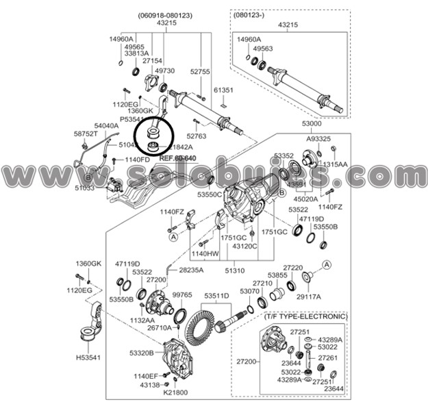 Buje diferencial Sorento 2008 catalogo