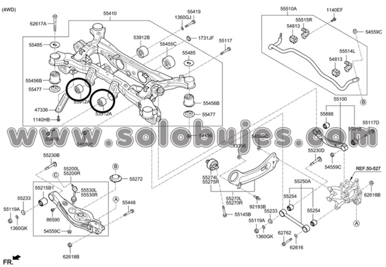 Buje puente Sorento 2016 catalogo