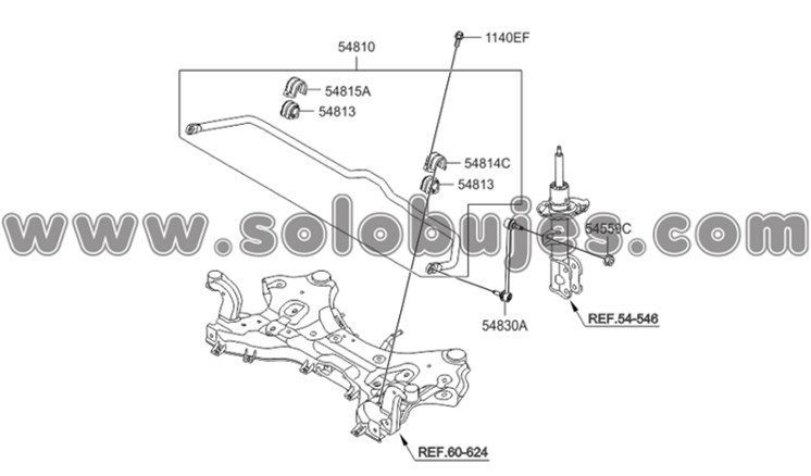 Caucho estabilizadora delantero Sorento 2019 catalogo