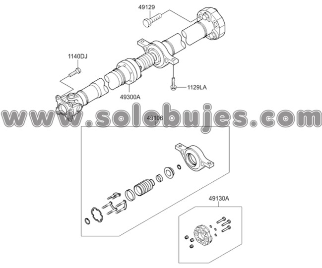 Soporte cardan Sorento 2013 catalogo
