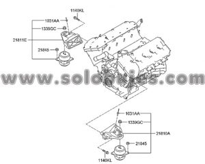 Soporte motor derecho Mohave 2012 catalogo