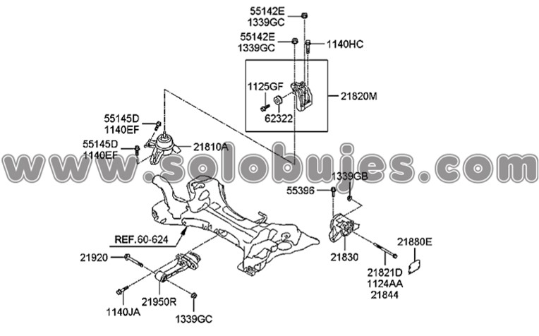 Soporte motor derecho Optima 2010 catalogo