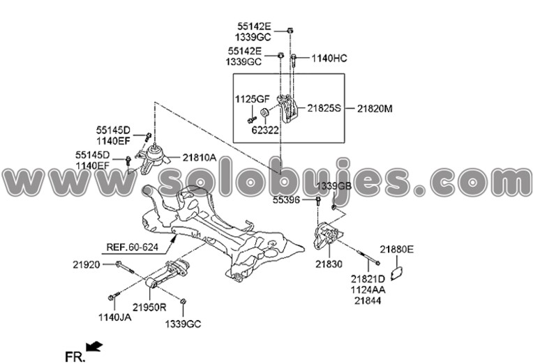 Soporte motor trasero Optima 2011 catalogo