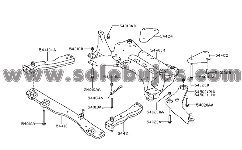 Buje tijera Qashqai 2016 catalogo