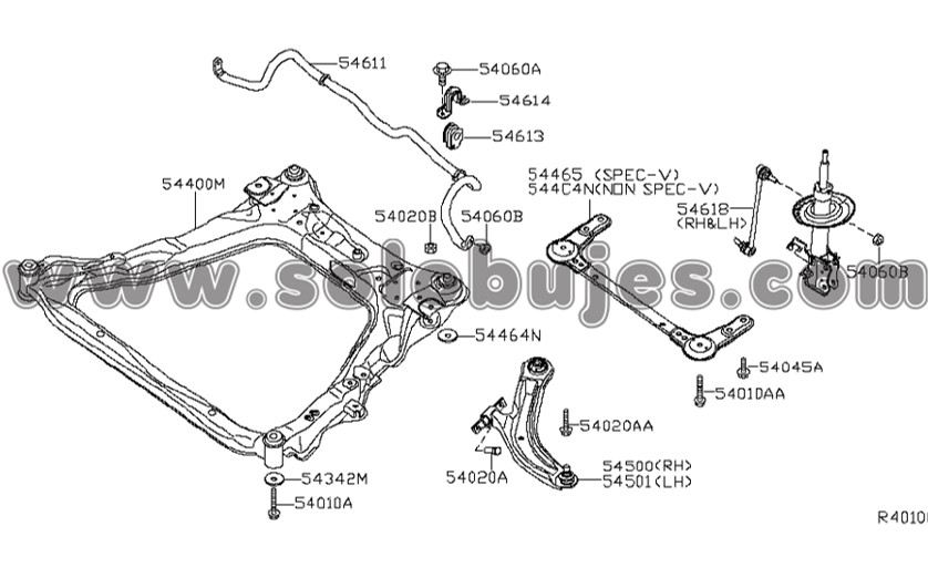 Muñeco derecho Sentra 2009 catalogo