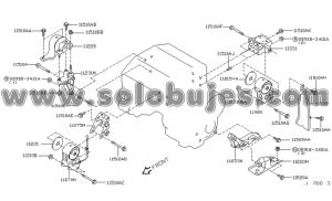 Soporte motor derecho Murano 2004 catalogo