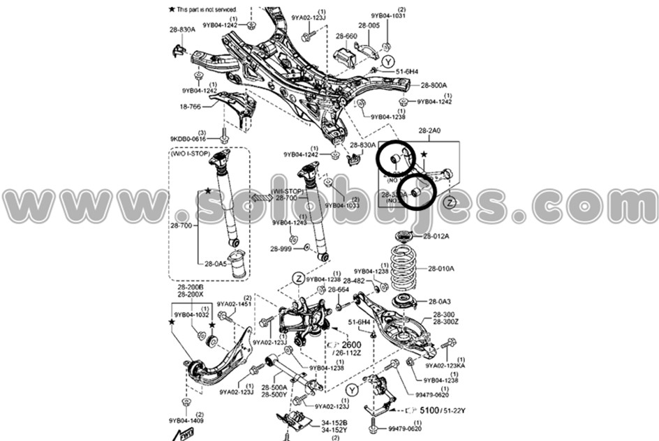 Buje templete curvo CX5 2015 catalogo