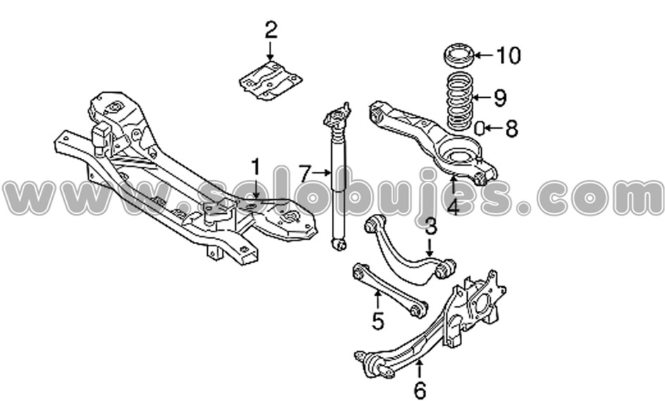 Buje templete curvo Mazda3 2009 catalogo