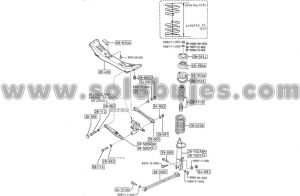 Buje tijera trasera Mazda 323 1984 catalogo