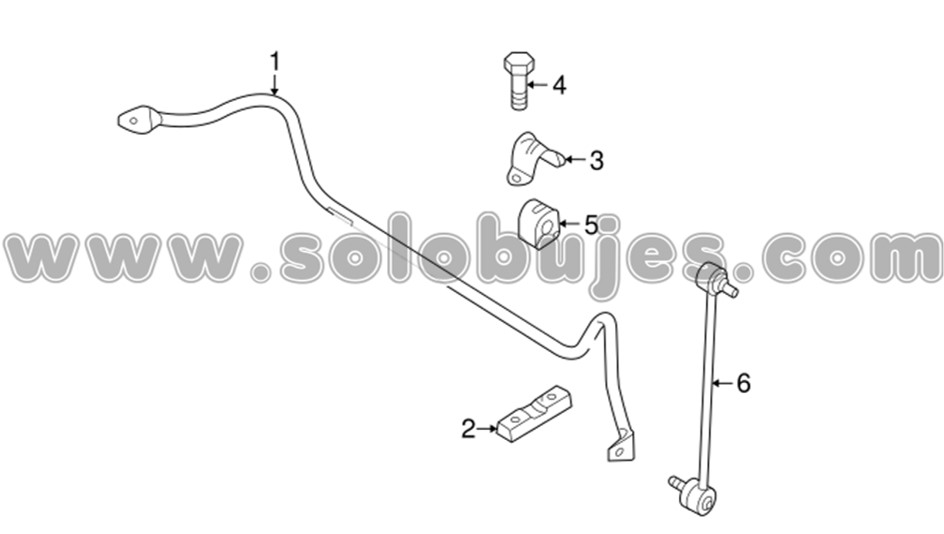 Cauchos estabilizadora Mazda3 2014 catalogo