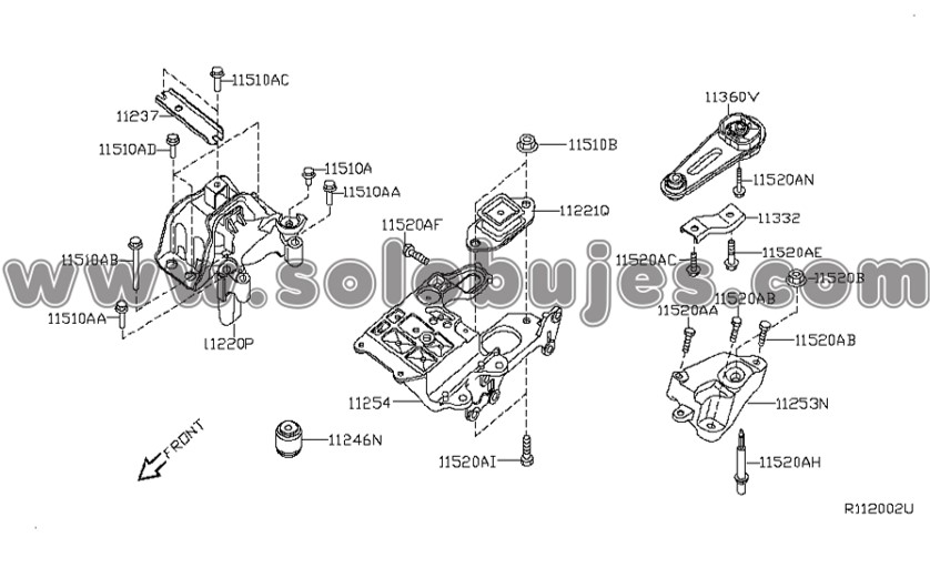 Sentra 2010 engine mount catalogue