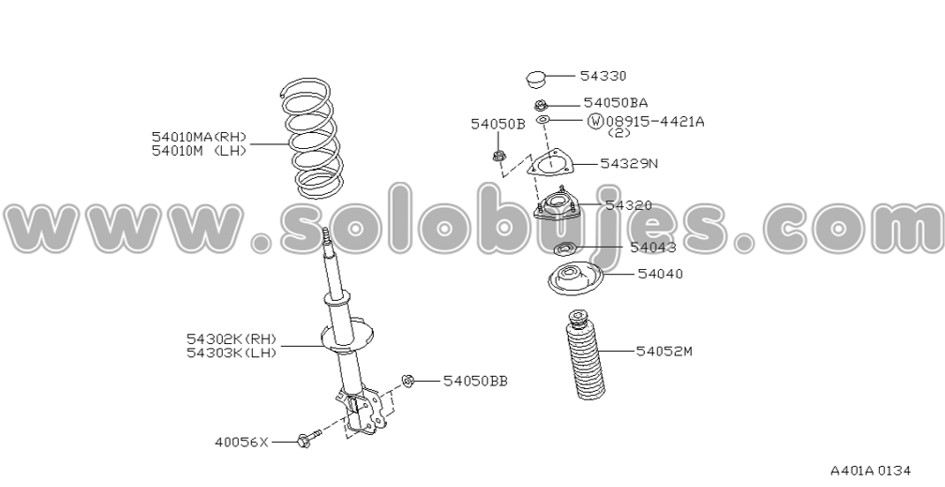 Soporte amortiguador Almera 1996 catalogo