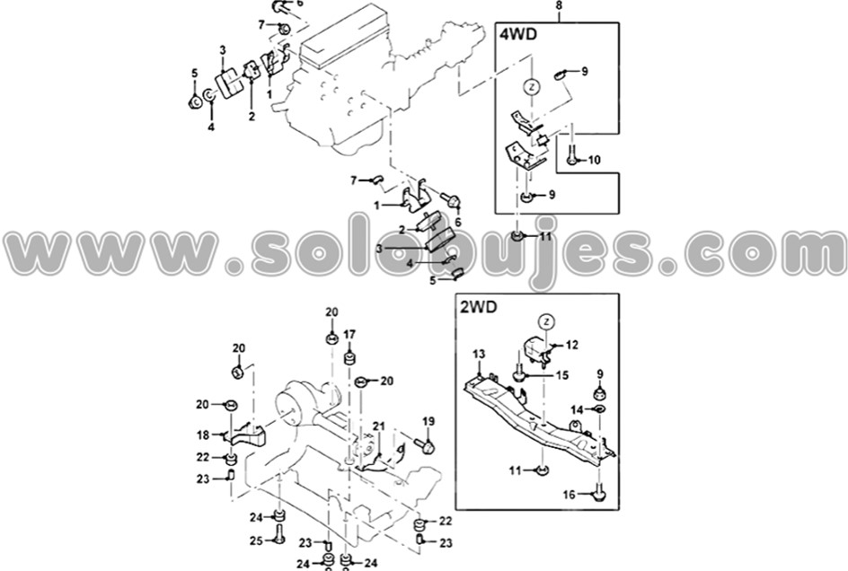 Soporte caja BT50 2013 catalogo