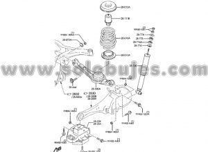 Buje tijera trasera CX9 2008 catalogo