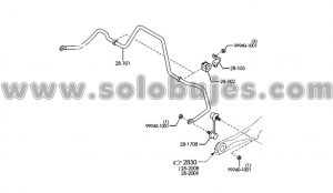 Cauchos estabilizadora trasera CX9 2014 catalogo