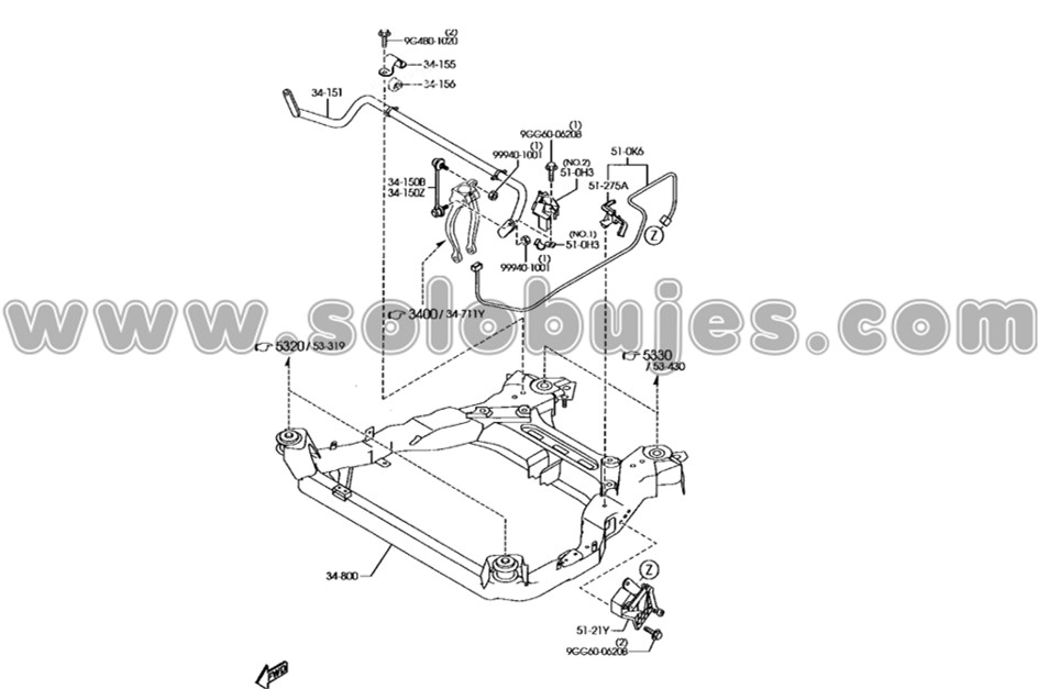 Muñeco derecho Mazda6 2007 catalogo