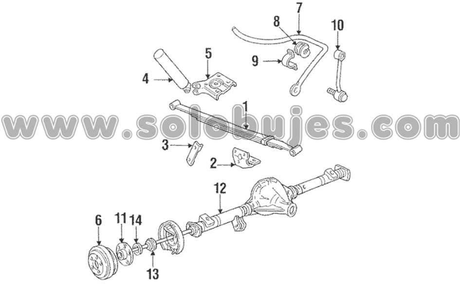 Buje muelle Explorer 1993 catalogo