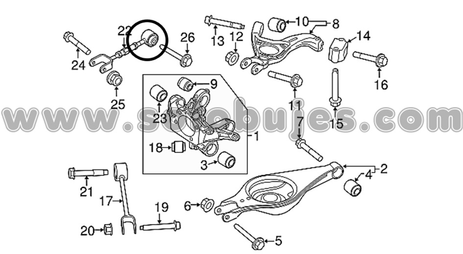 Buje tenedor Explorer 2017 catalogo