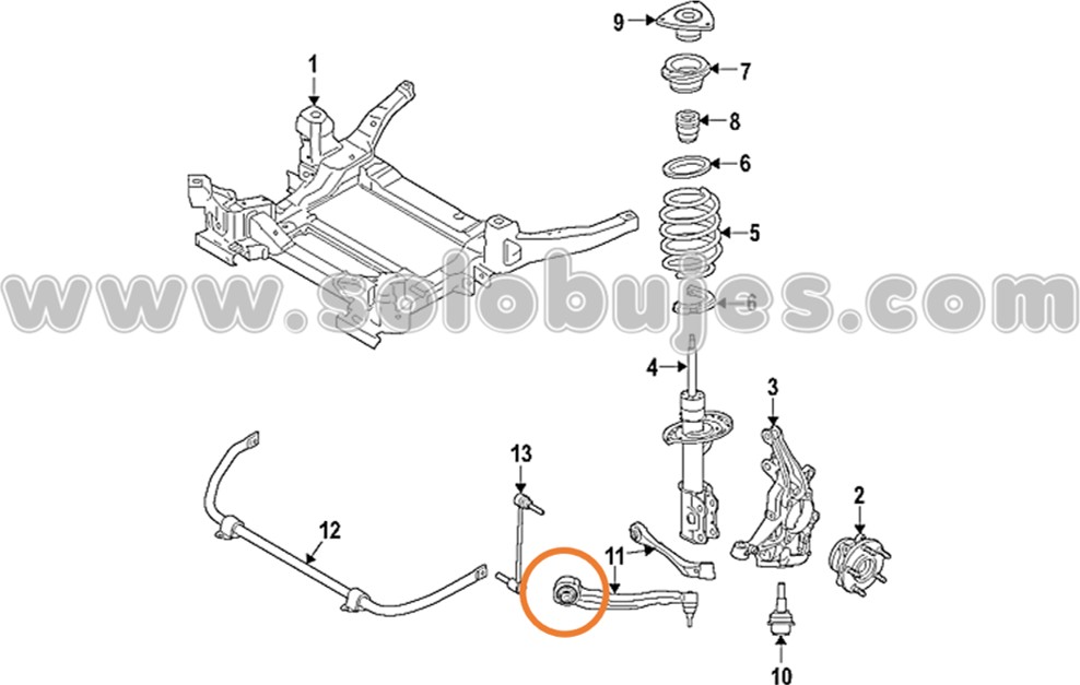 Buje tijera ford explorer 2021 catalogo