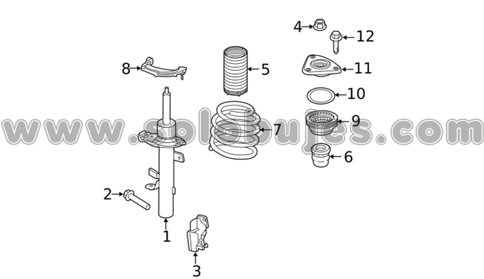 Soporte amortiguador Escape 2015 catalogo